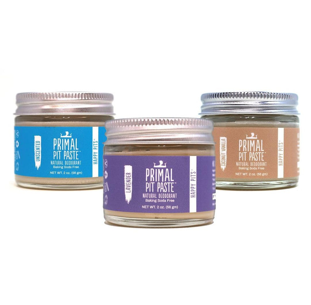 Primal Pit Paste sans aluminium, sans additifs, parfum naturel.