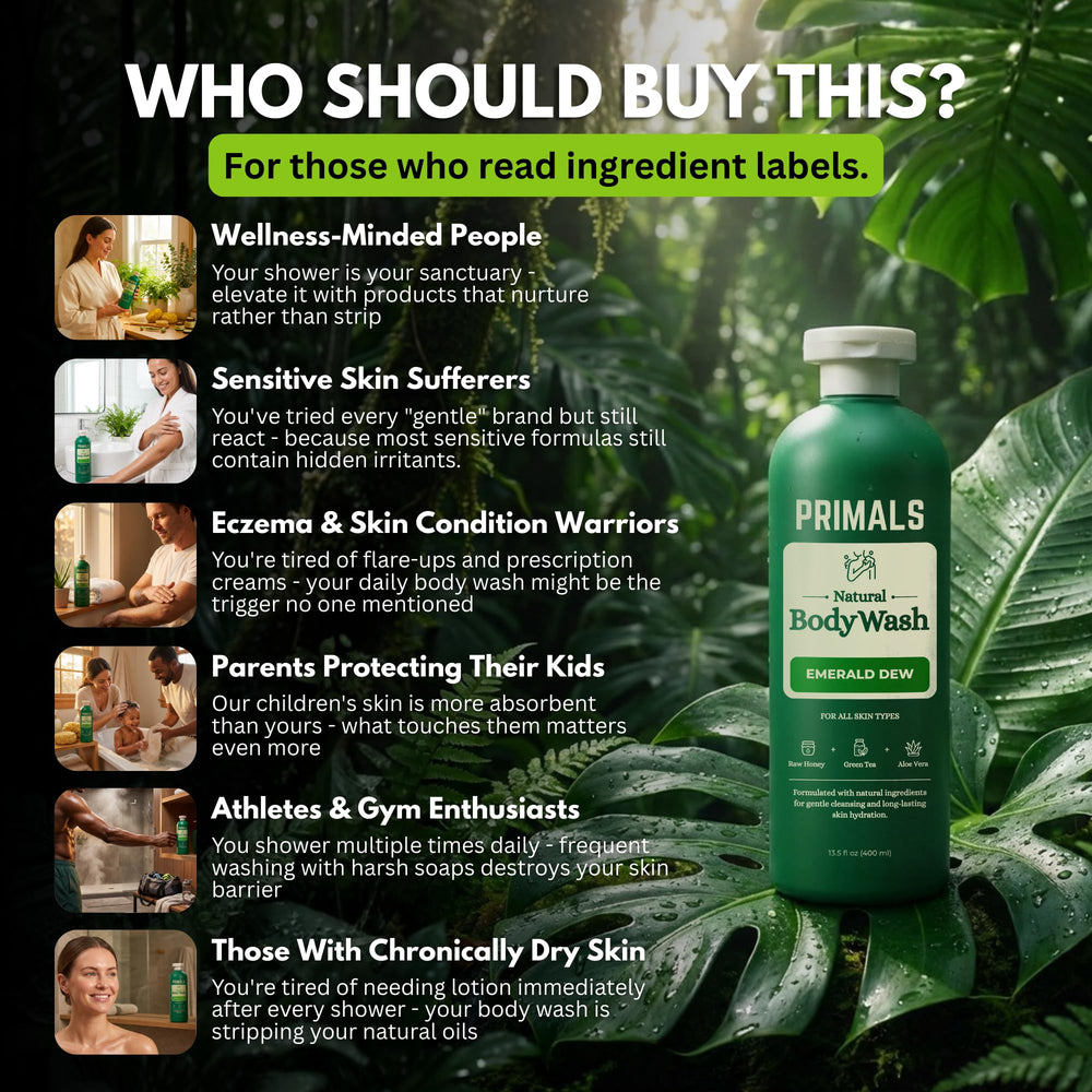 PRIMALS Formule douce – Sans sulfates et sans colorants.