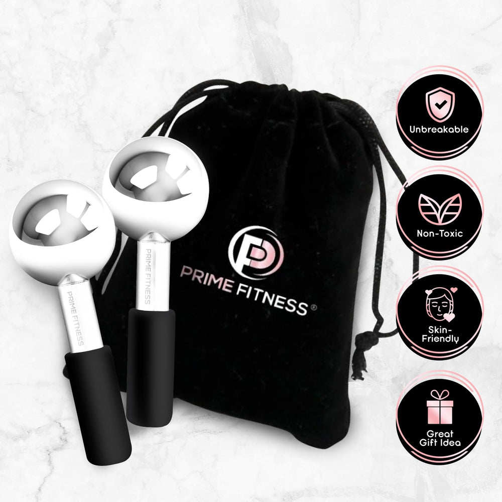 Prime Fitness Boules Glace Cou Relaxation : apporte fraîcheur et détente au cou et à la mâchoire.