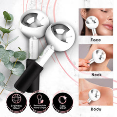 Prime Fitness Boules Glace Visage Chaud : offre une chaleur réconfortante pour un massage relaxant.