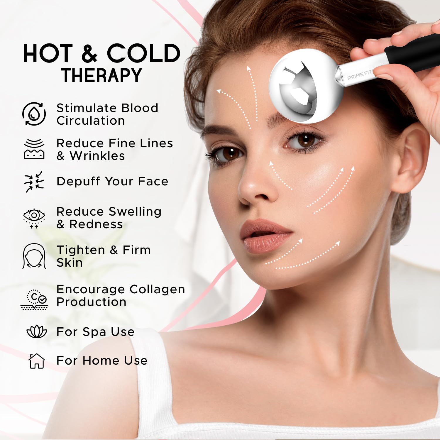 Prime Fitness Boule Glace Yeux Poches : réduit les poches et apaise le contour des yeux.
