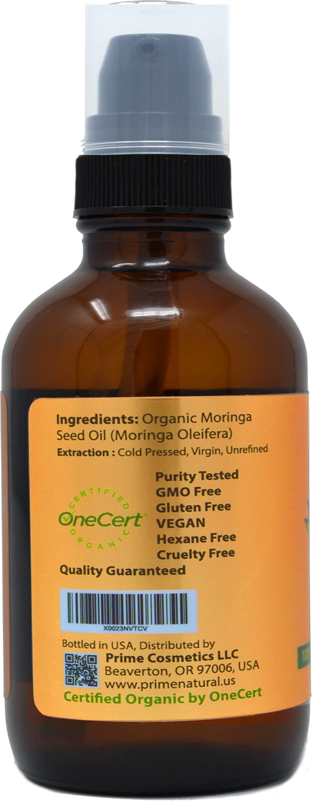 PRIME NATURAL Huile de Moringa – soin capillaire, réhydrate les cheveux.
