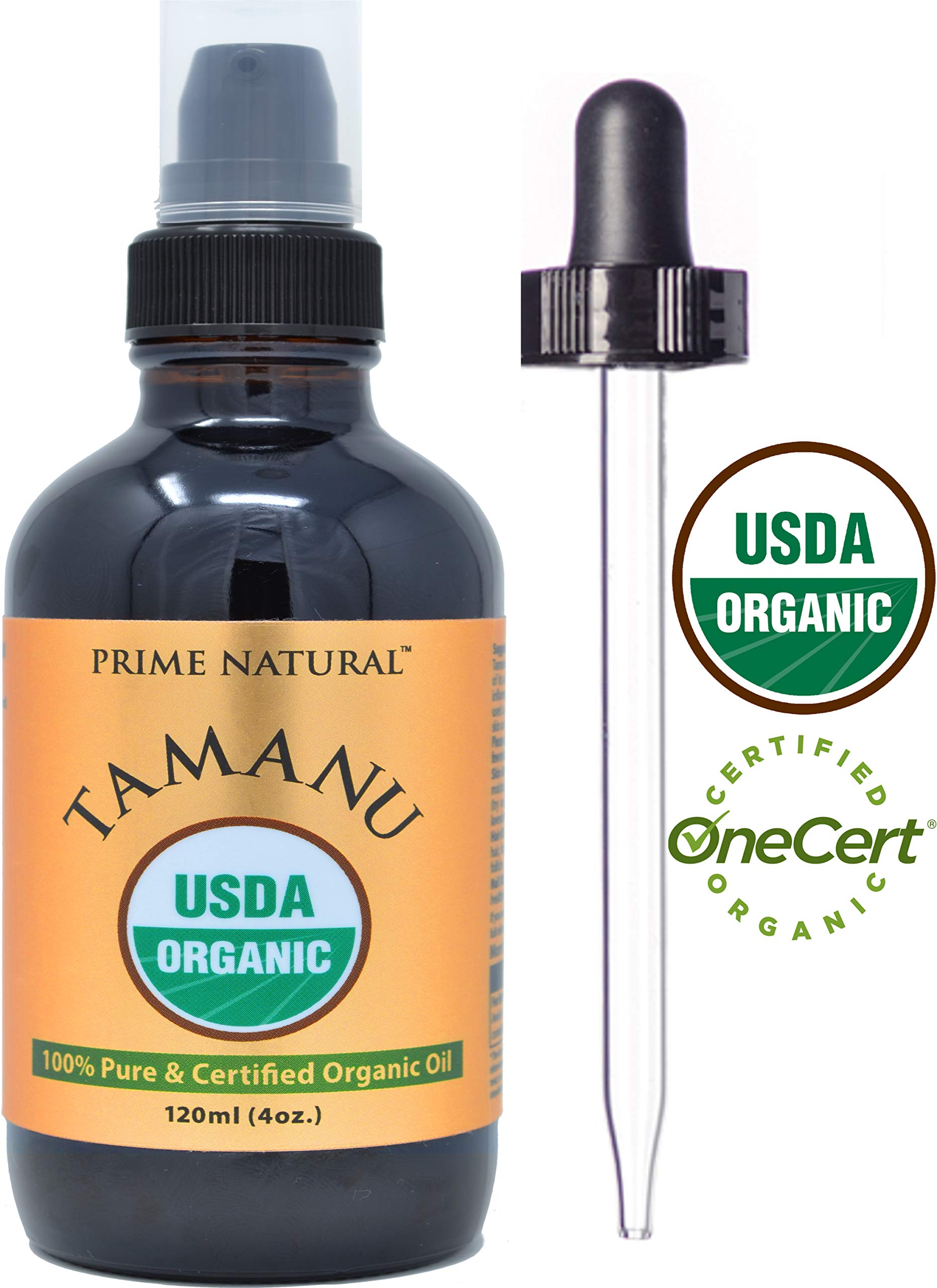 PRIME NATURAL Huile Tamanu — flacon ambré, parfum léger et absorption douce.