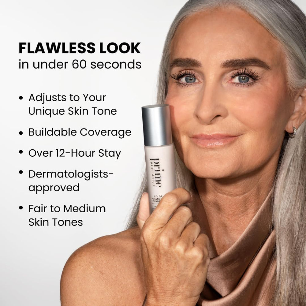 Prime Prometics – finition lumineuse et naturelle pour peau mature.