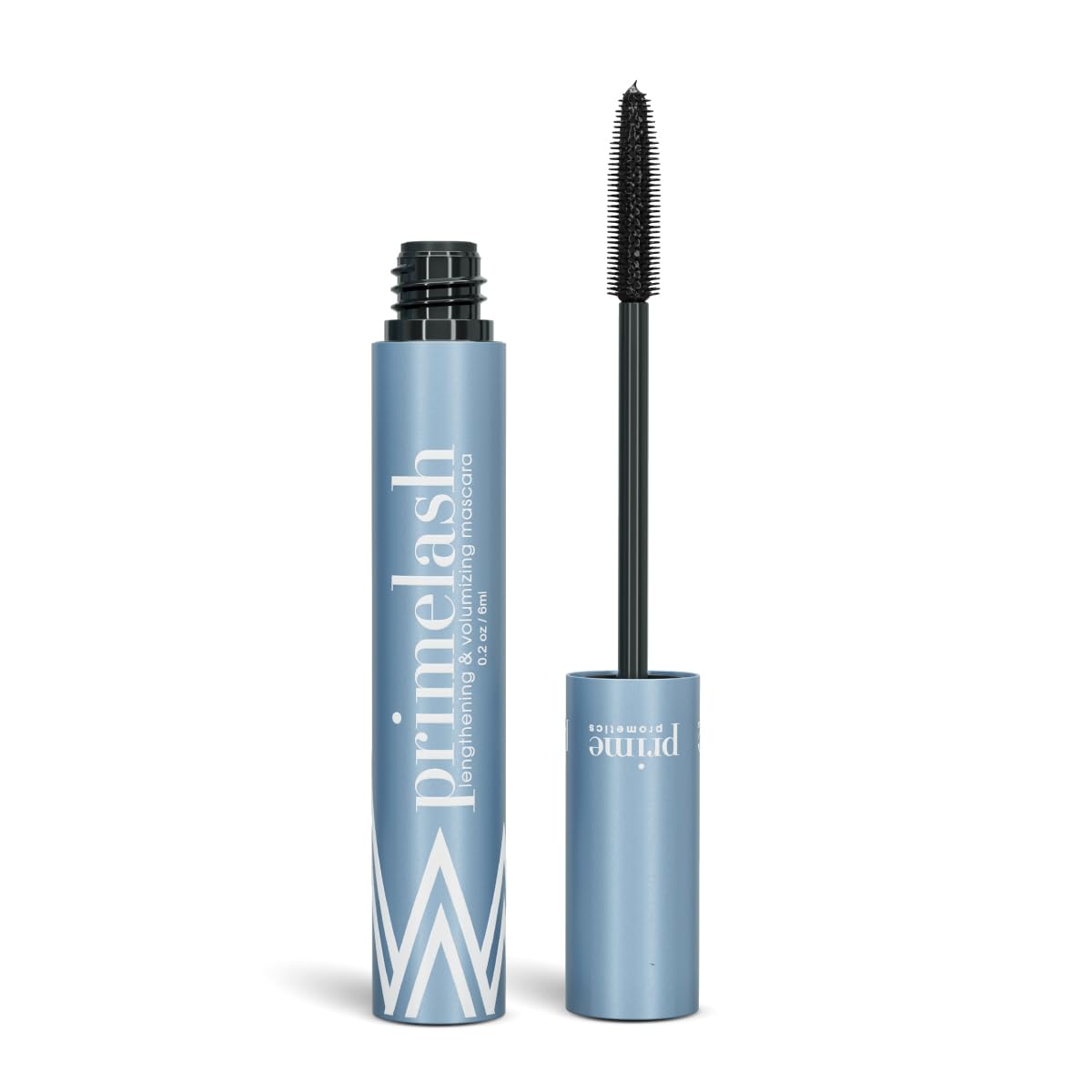 Prime Prometics PrimeLash Mascara avec sa brosse magique séparant les cils.