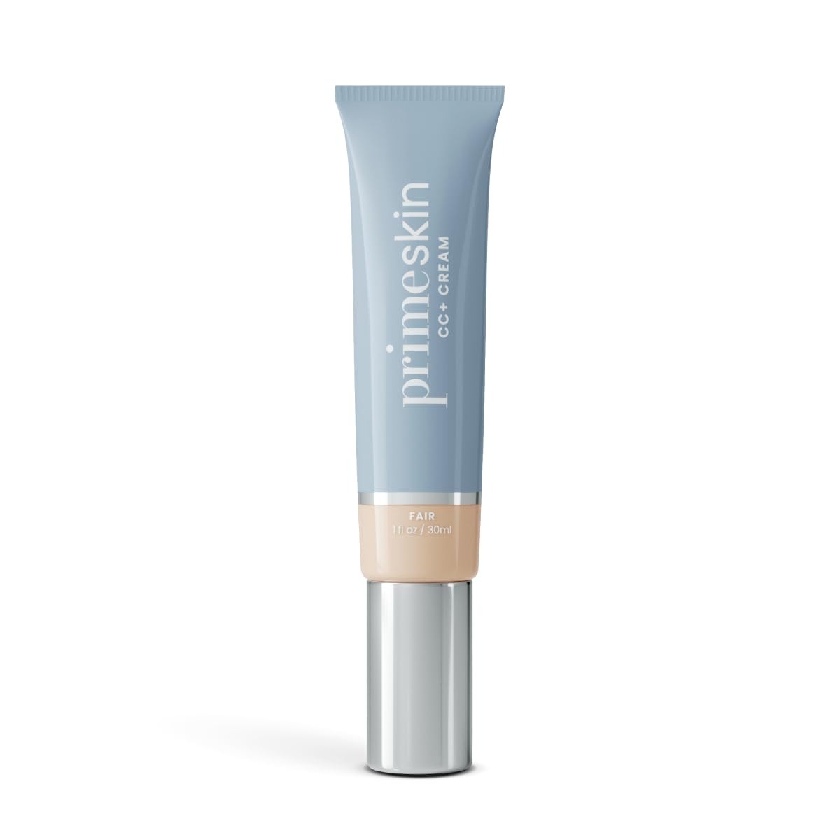 Prime Prometics PrimeSkin CC+ – Bouteille visible, hydratante et légère pour une base naturelle.