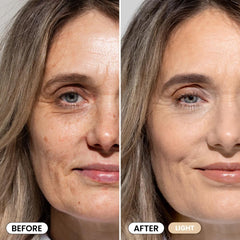 Texture liquide-poudre s’étale facilement sur la peau avec PrimeSkin CC+.