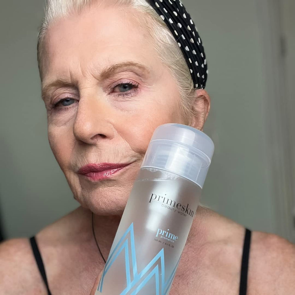 PrimeSkin Beauty Water – routine nocturne pro-âge et sensation de fraîcheur.
