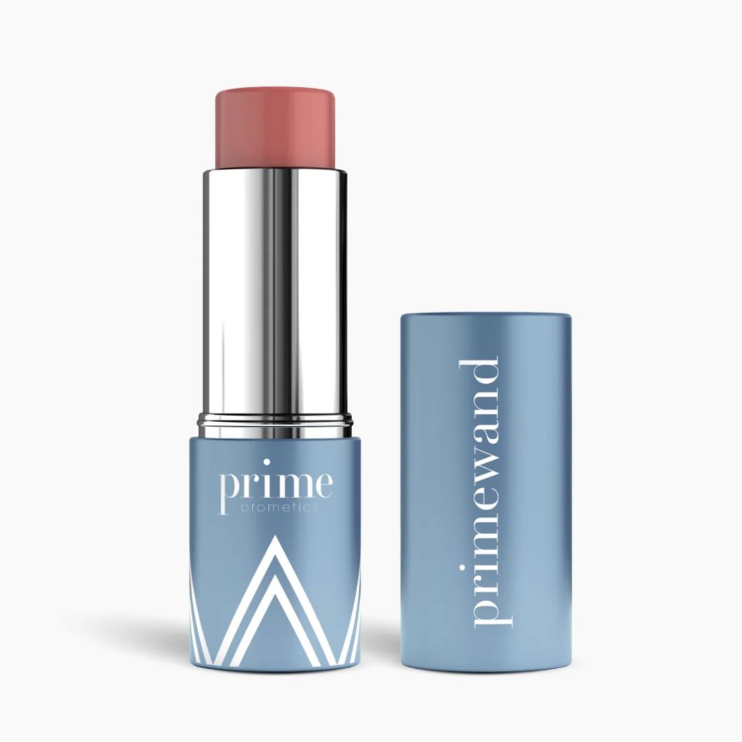 Prime Prometics PrimeWand Nude – application lèvres avec teinte rosée naturelle et hydratation.