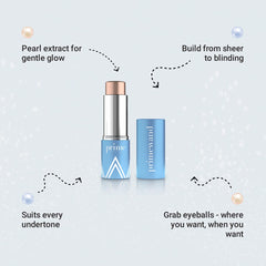 Prime Prometics PrimeWand Pearl application légère sur les paupières.