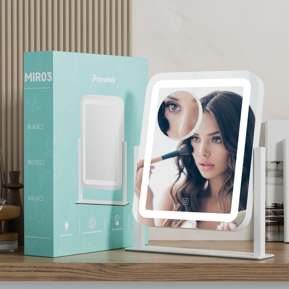 PRIMETEK Miroir Vanity design minimaliste s’adaptant à votre espace