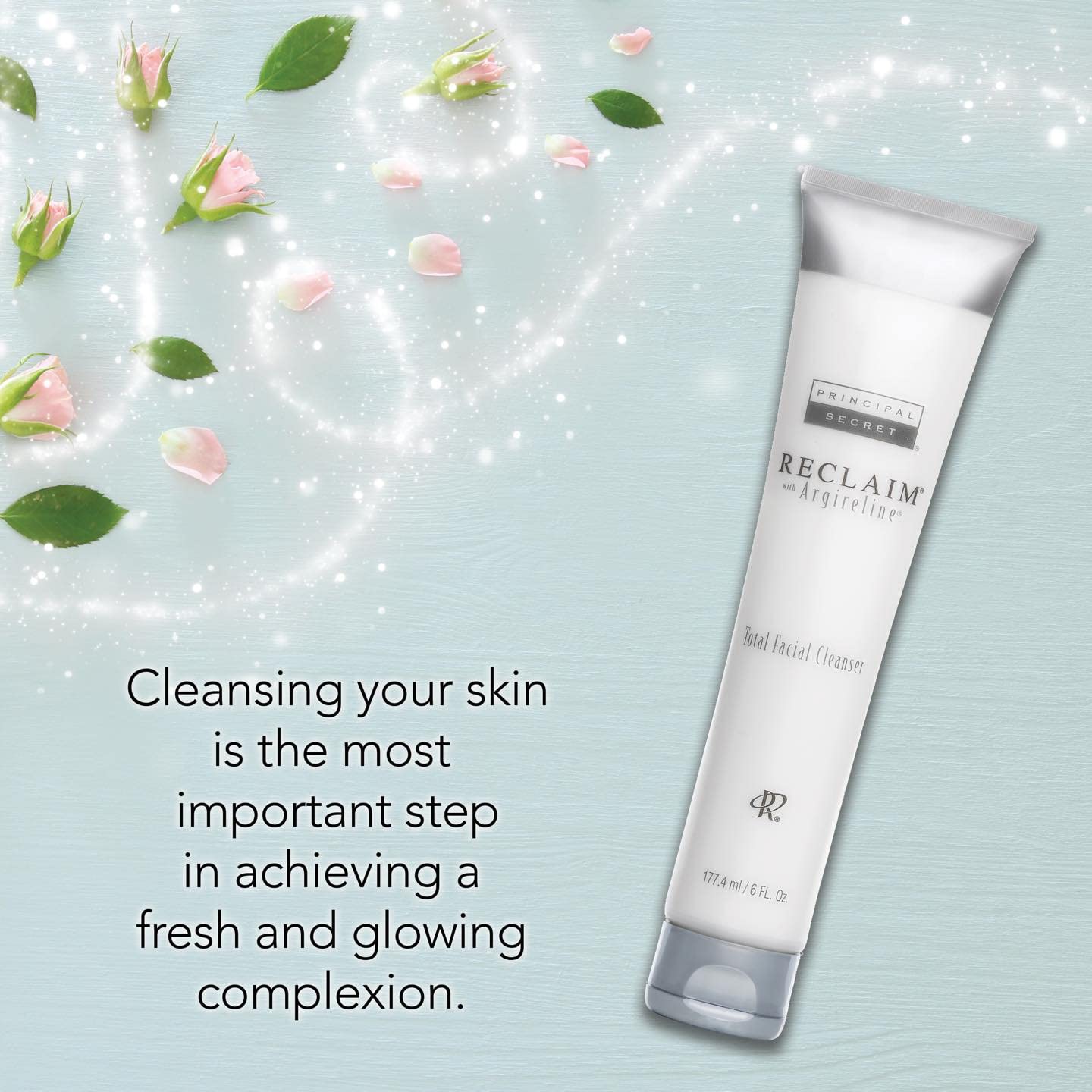 Principal Secret Reclaim Rinçage Rapide: rinçage efficace qui laisse la peau prête pour les soins.