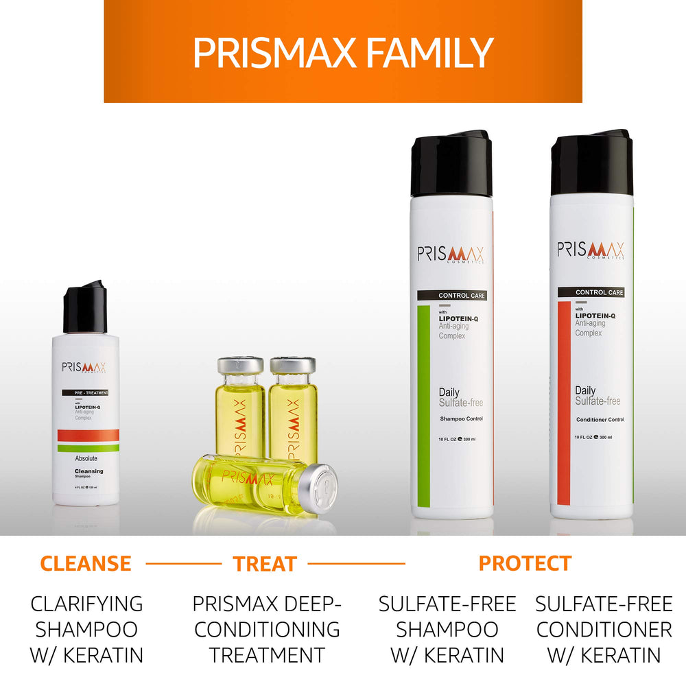 Prismax: sans-formaldéhyde, soin sûr pour cheveux colorés.