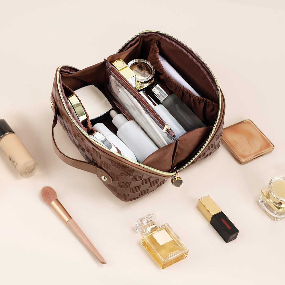 Prite sac cosmétique polyvalent, parfait pour voyage et domicile.