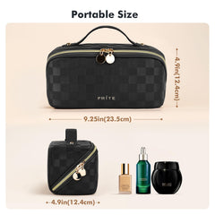 Prite Trousse Maquillage avec 3 compartiments pour un rangement clair.