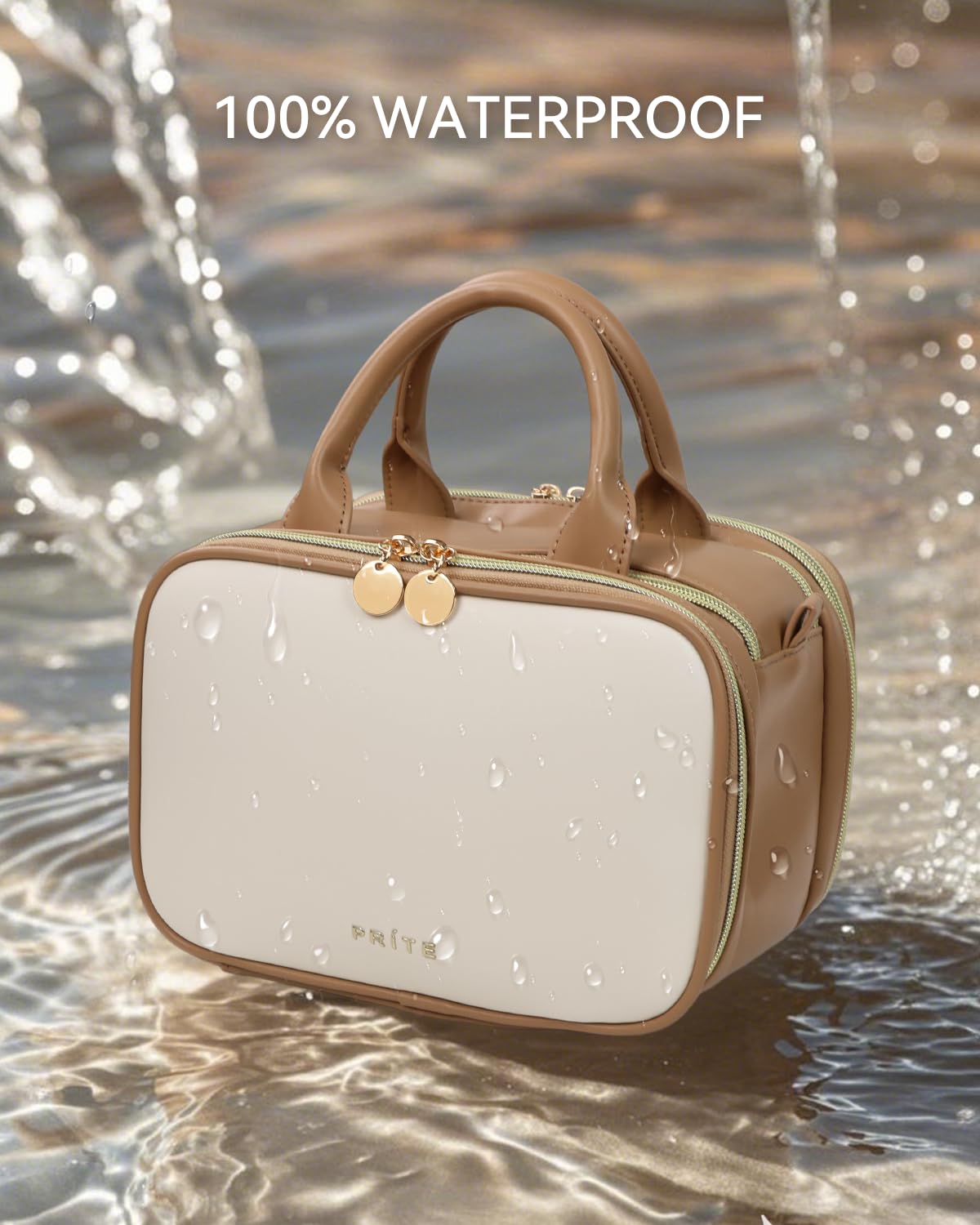 Prite Makeup Bag cadeau élégant livré dans sa boîte.