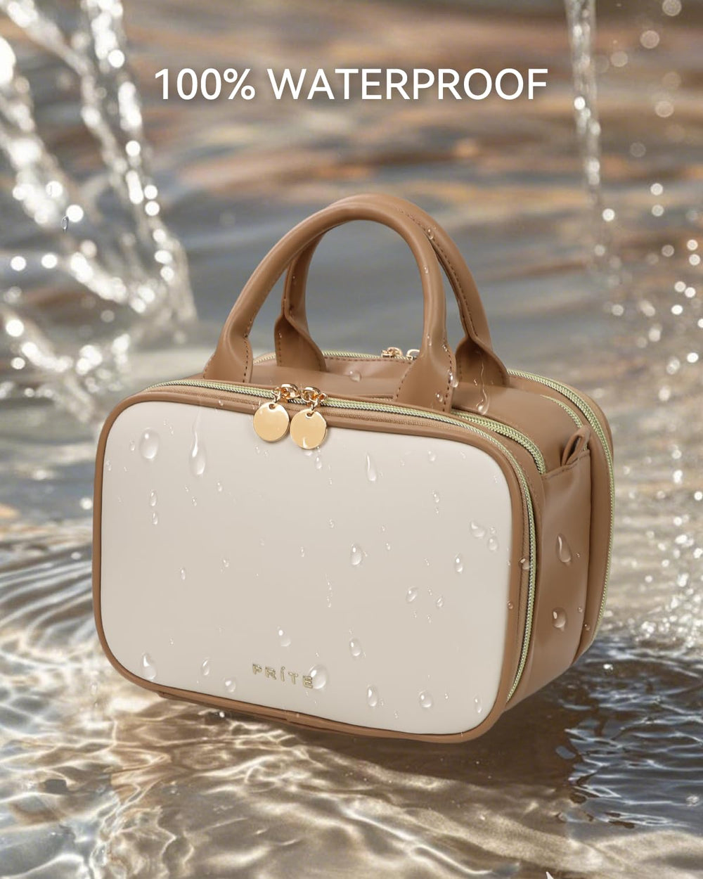 Prite Makeup Bag cadeau élégant livré dans sa boîte.