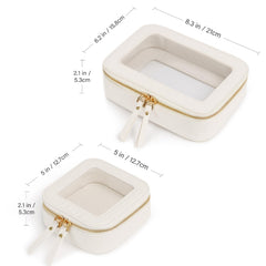 Prite organisateur transparent pour repérer rapidement les produits de beauté.