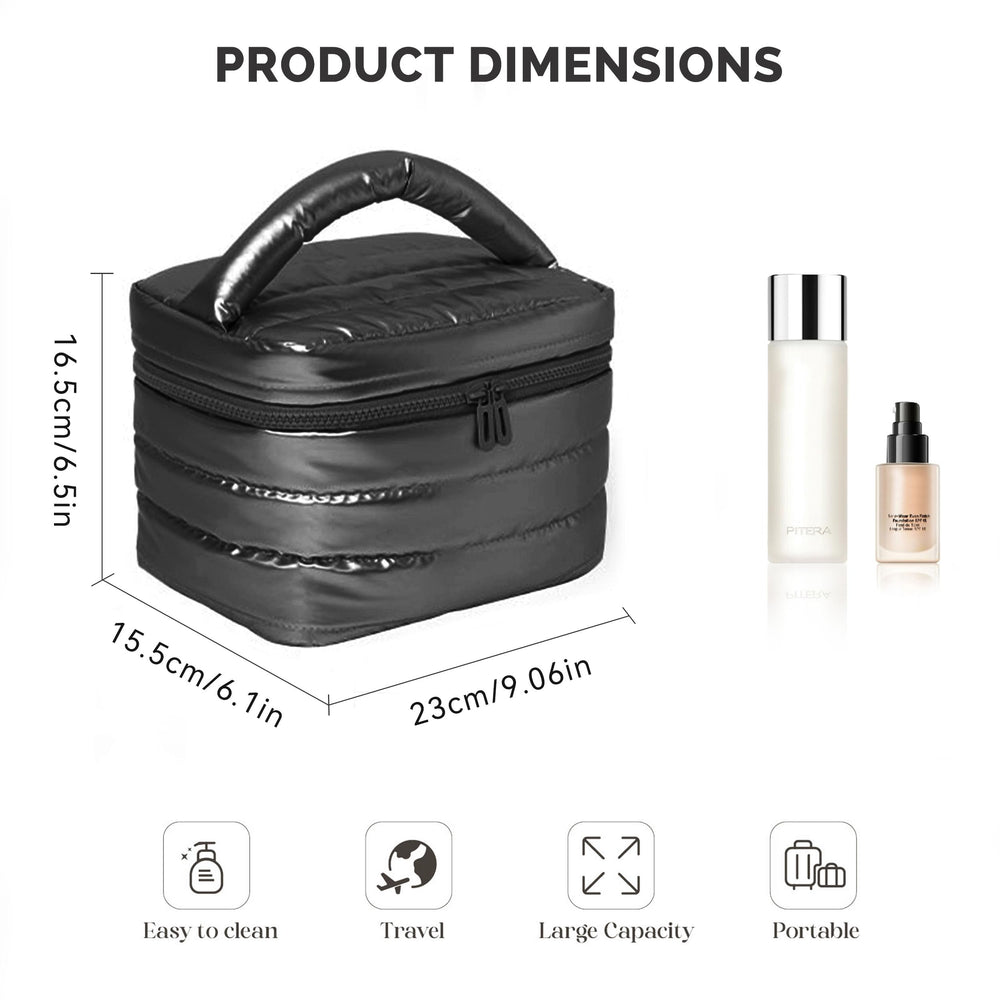 Prite Puffy sac à maquillage ultra léger – pliable pour voyage.