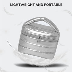 Prite sac-maquillage design double espace, rangement pratique pour pinceaux et produits maquillage.