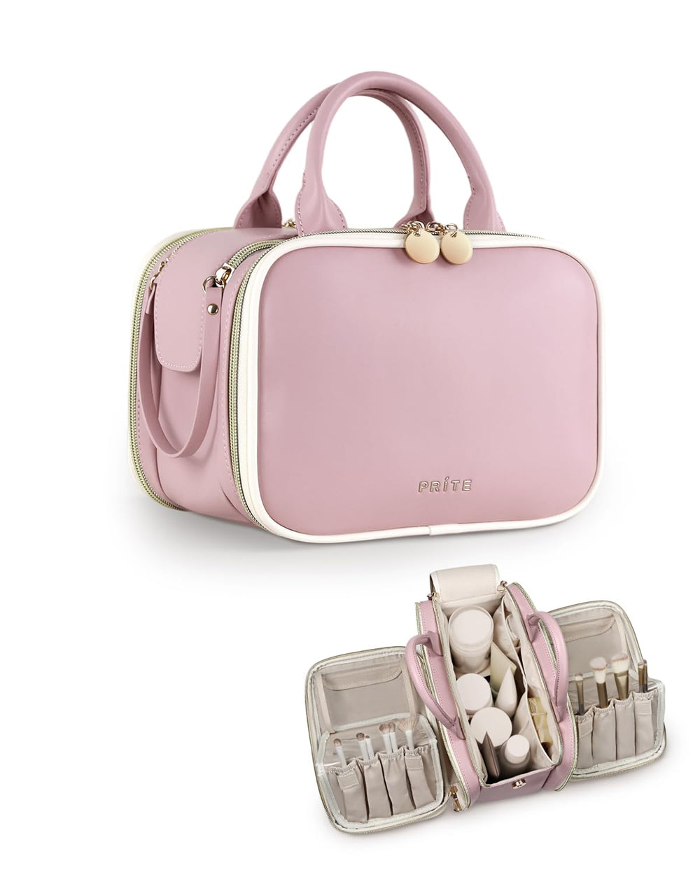 Sac Prite à grande capacité pour maquillage et accessoires en voyage