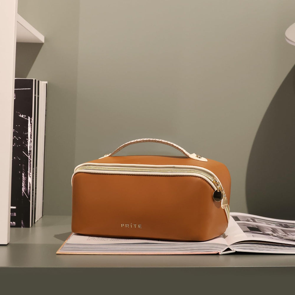 Prite trousse maquillage usage quotidien et voyage: compacte mais spacieuse pour kit beauté