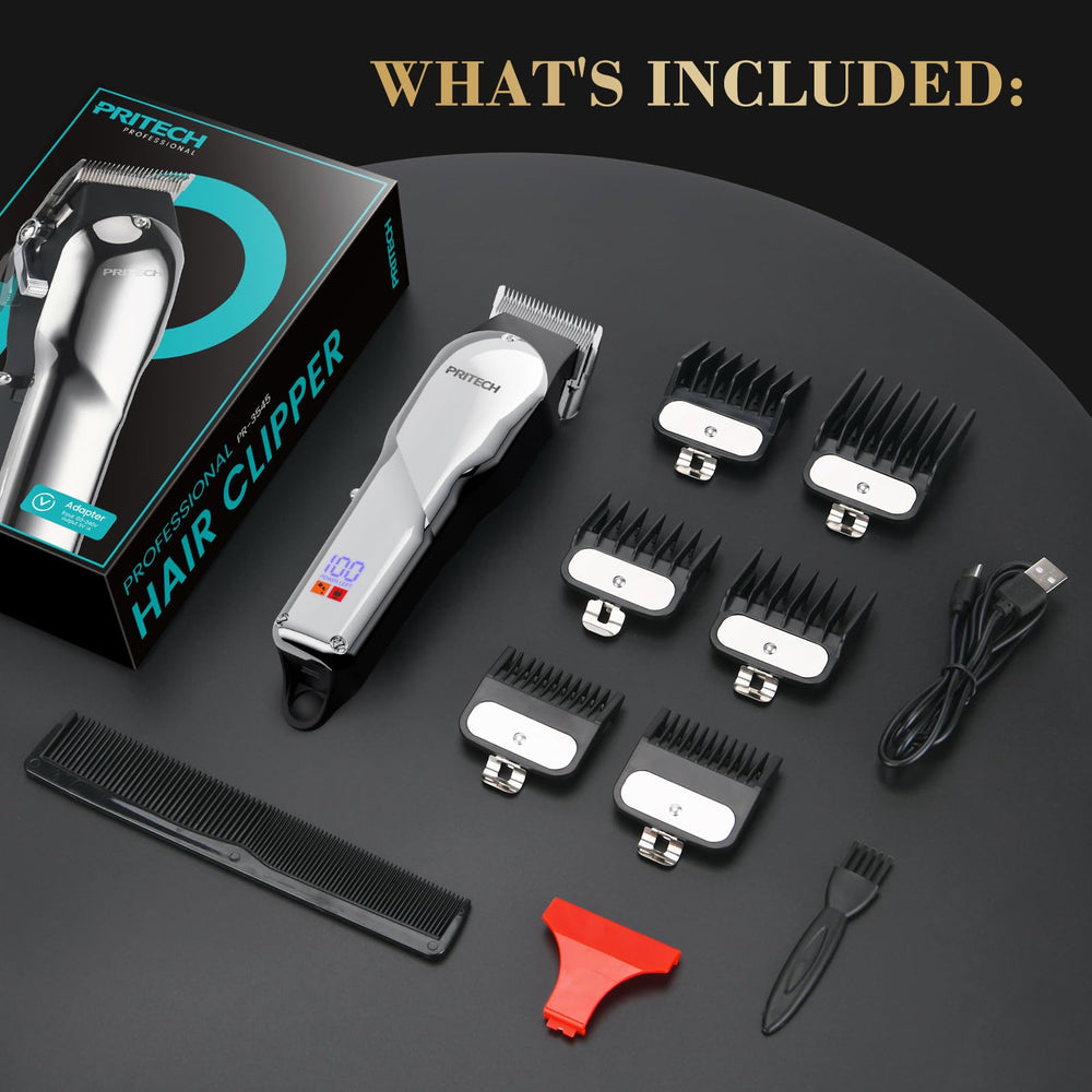 PRITECH Barber Hair Clippers autonomie jusqu’à 150 minutes via USB-C