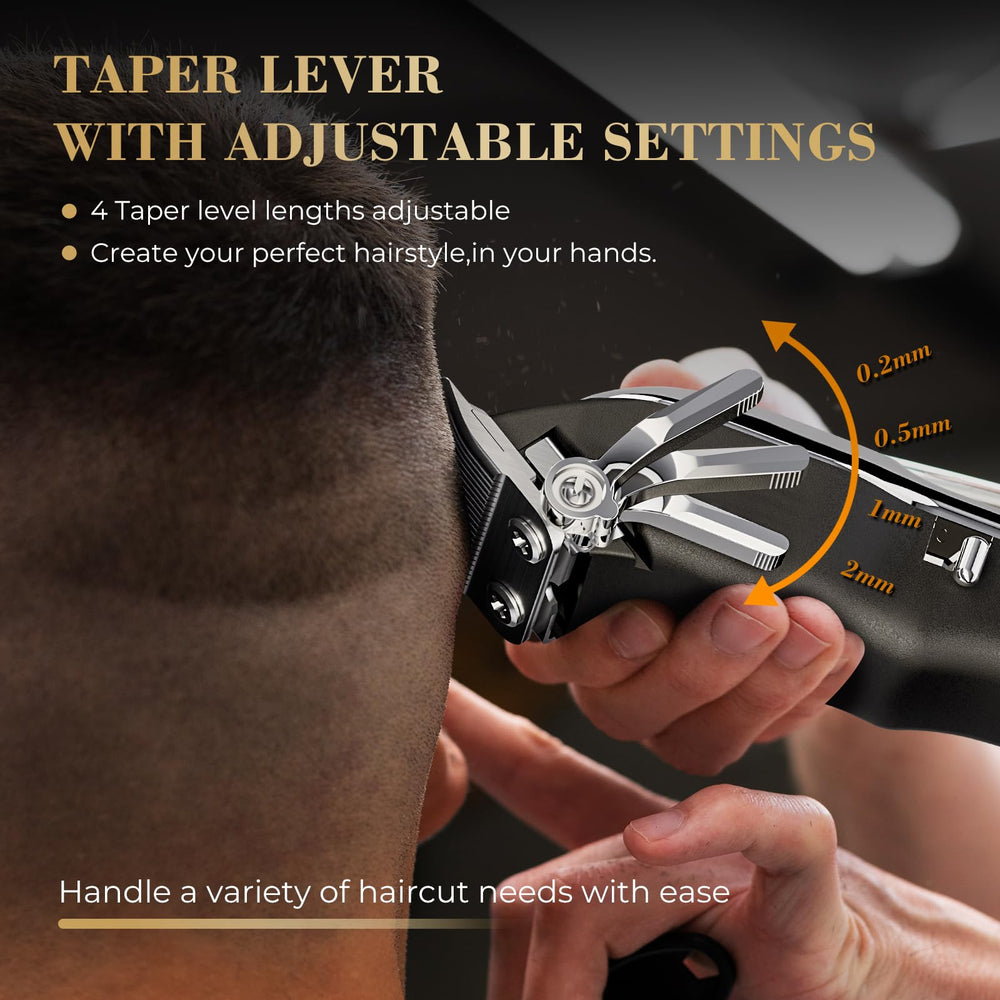 PRITECH Barber Hair Clippers réglage longueurs 0,2 à 2 mm pour des coupes rapides