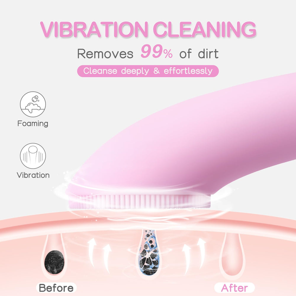 PRITECH brosse visage exfoliation pores, peau plus lisse et clarifiée