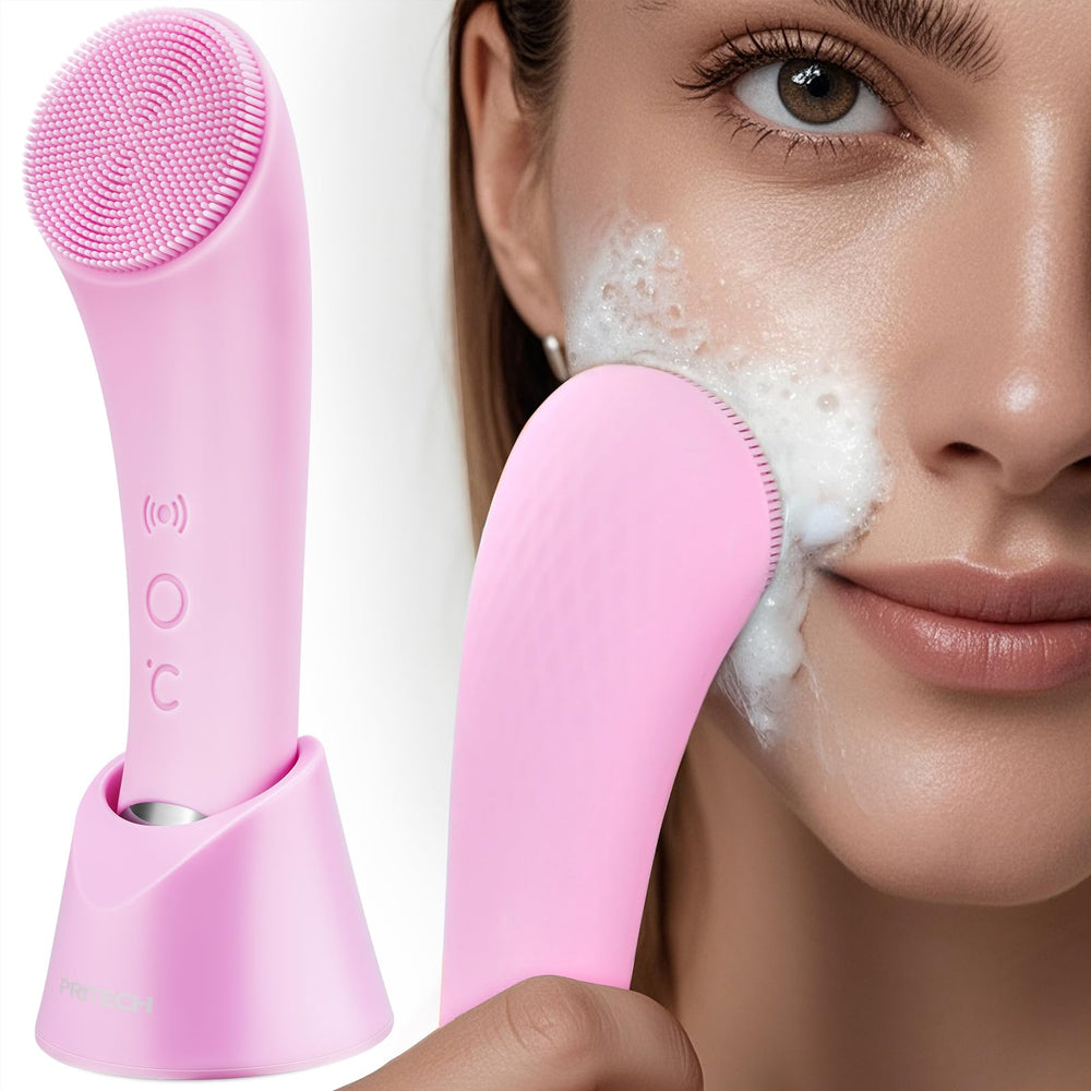 PRITECH brosse visage silicone doux, nettoyage en profondeur en douceur