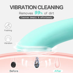 PRITECH mode vibration de la brosse visage pour peau éclatante
