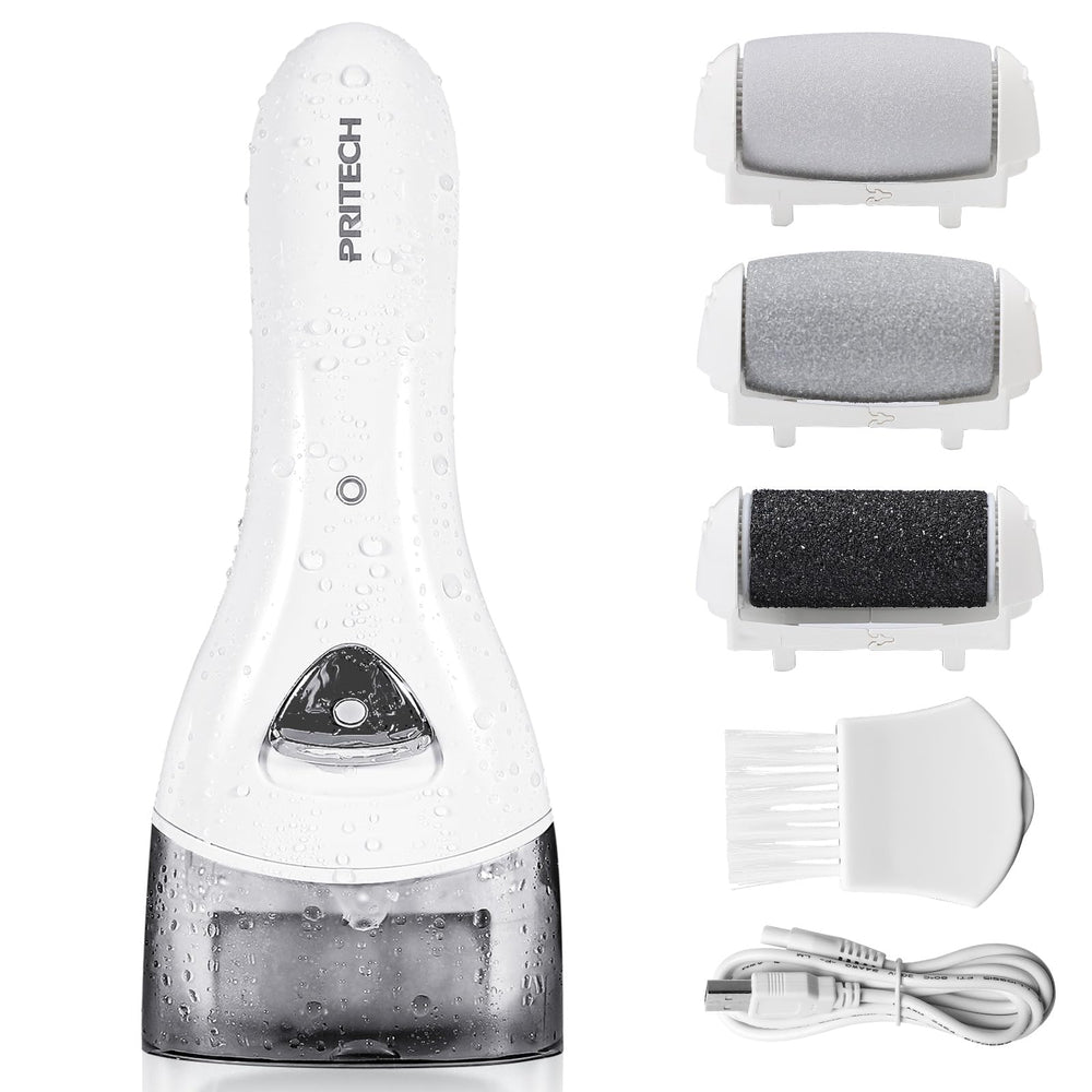 Pritech enleveur callosites pieds électrique pour peau plus lisse