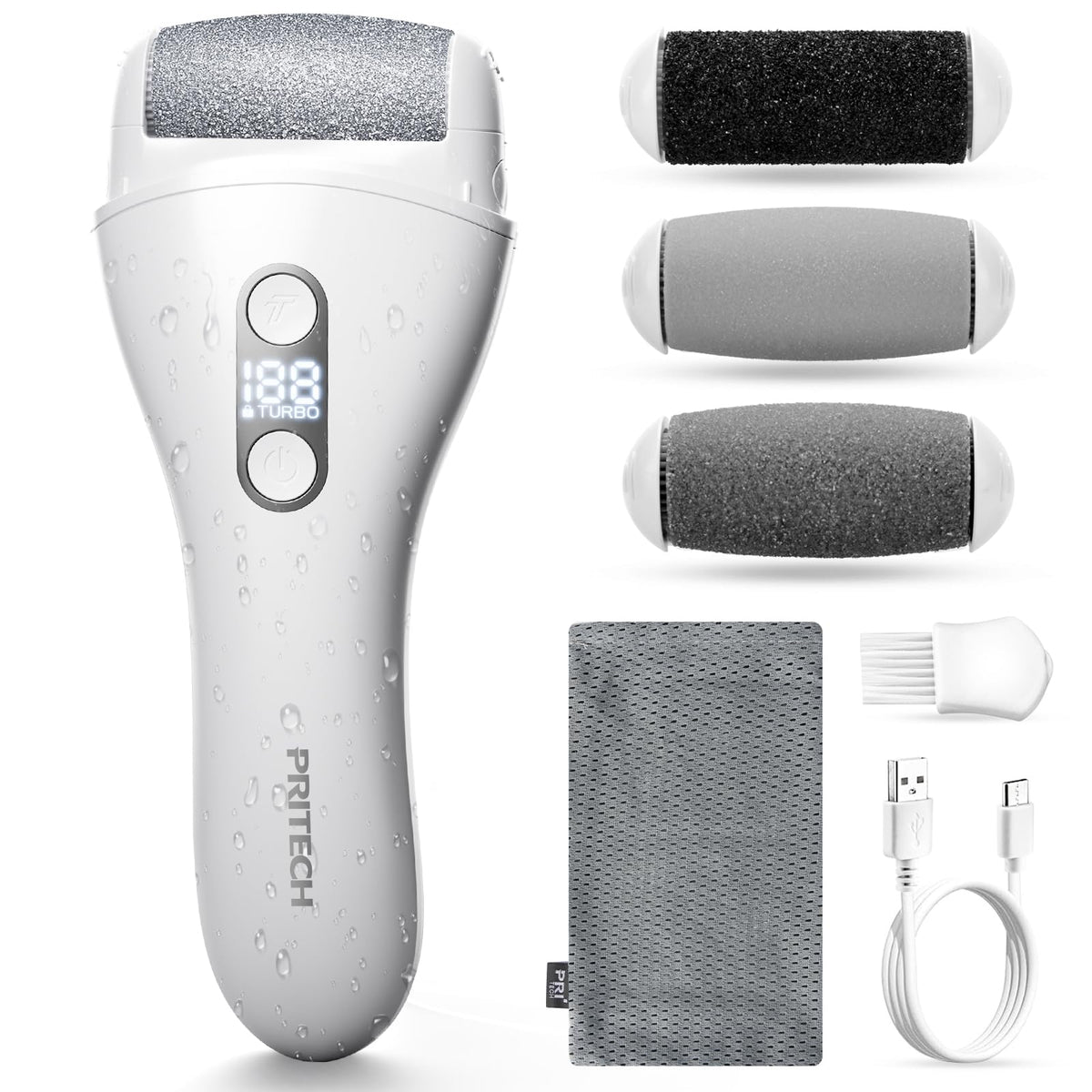 PRITECH lime-pieds-électrique pour des pieds plus lisses et confortables