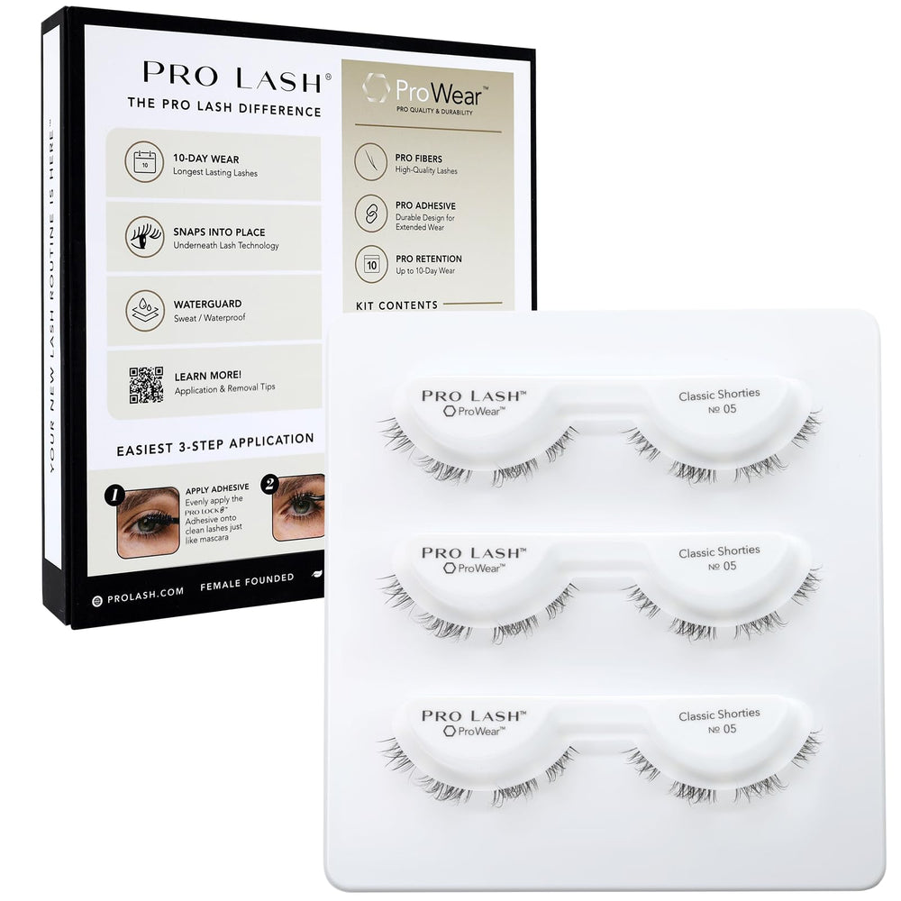 Pro Lash ProWear cils cluster No05 noir, allure naturelle et élégante.