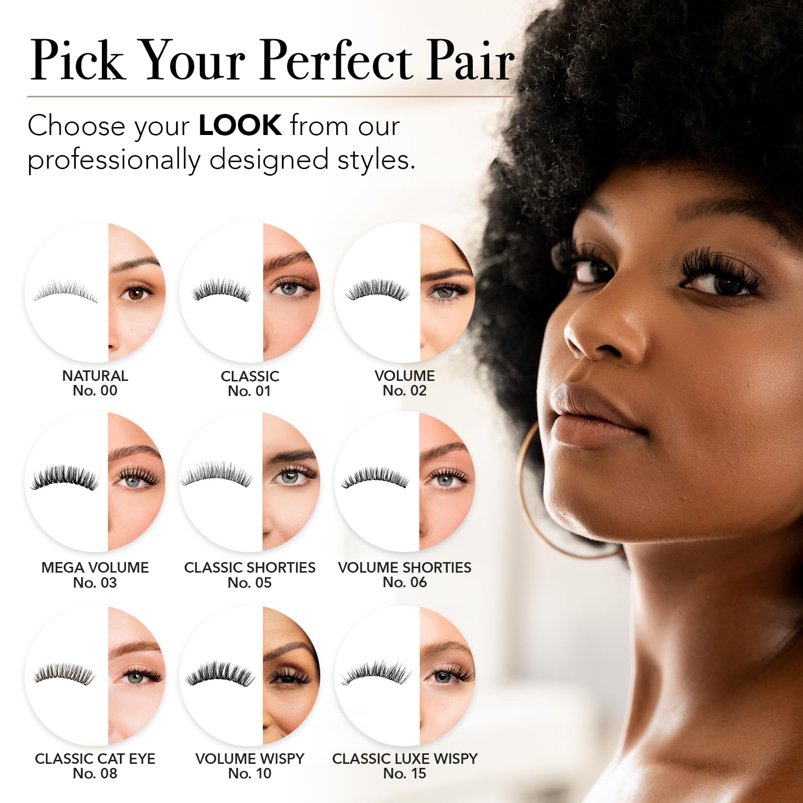 Pro Lash ProWear – options de densité et de longueurs pour varier le style.