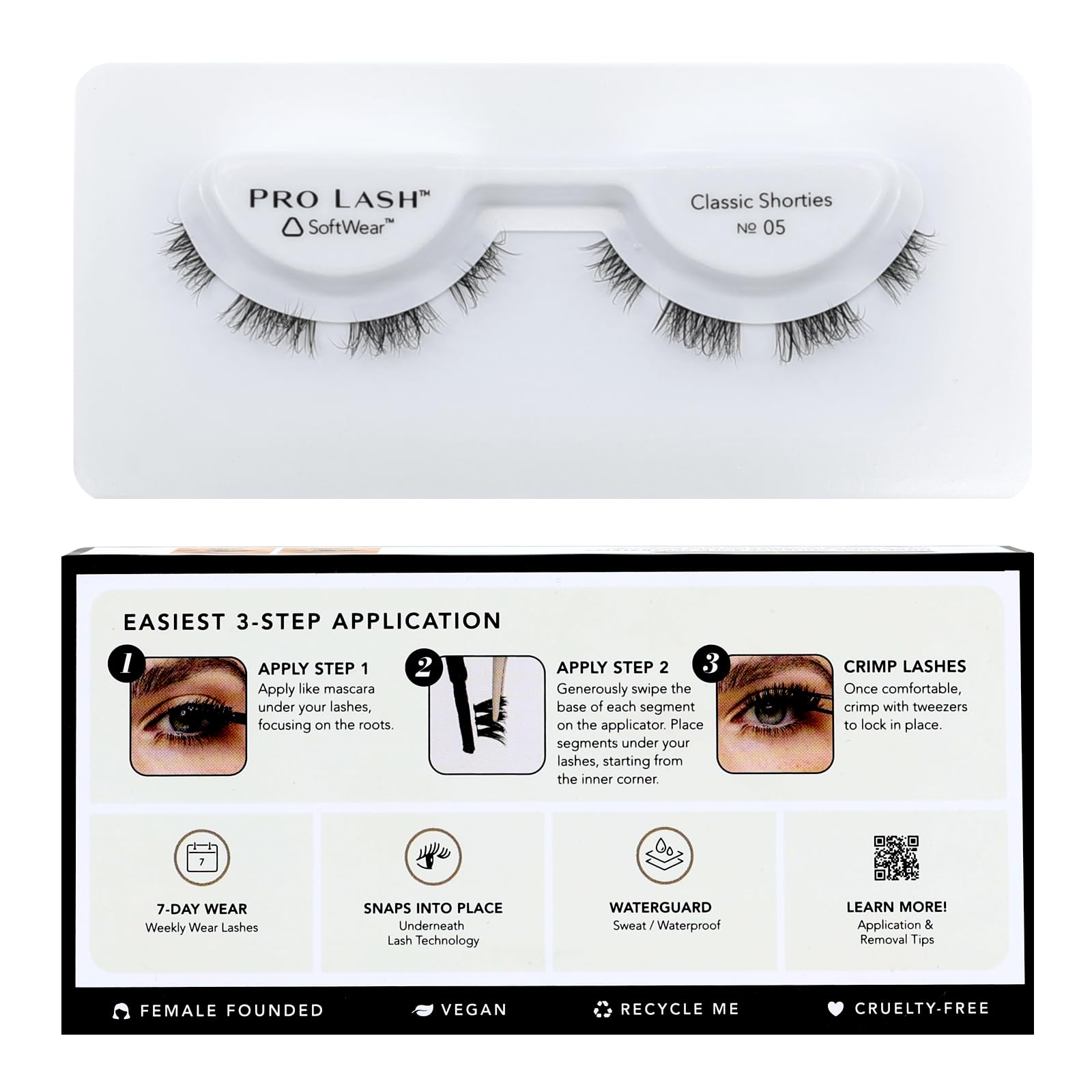 Pro Lash SoftWear: ensembles de cils No05, allure naturelle prête à porter