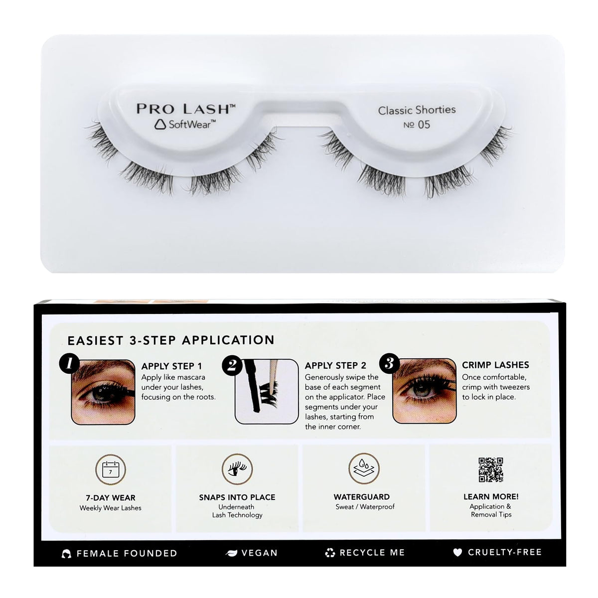 Pro Lash SoftWear: ensembles de cils No05, allure naturelle prête à porter
