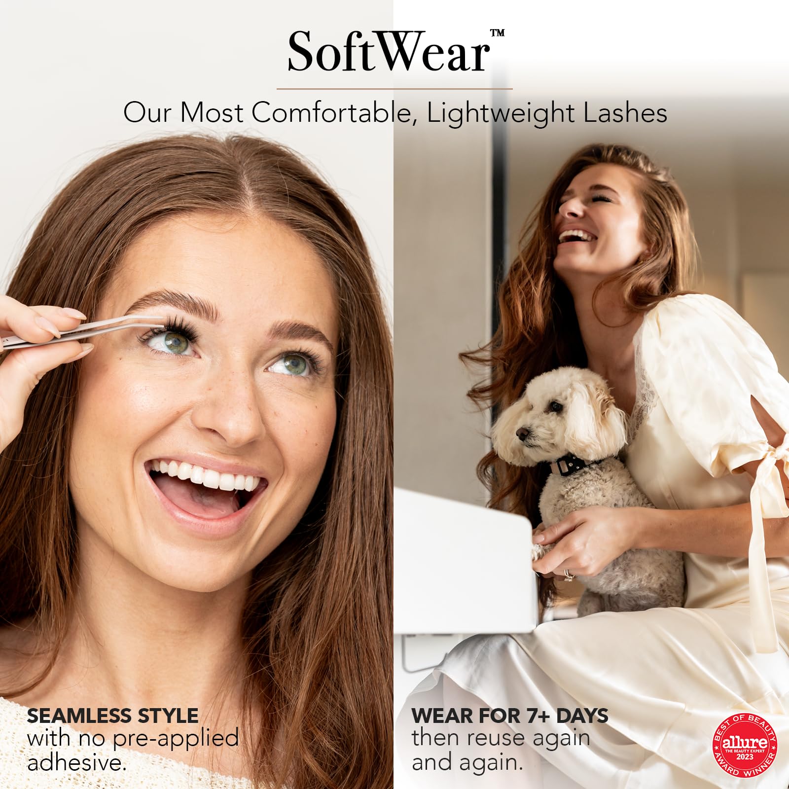 Pro Lash SoftWear Mini Clusters : adhésif Dual Lock inclus pour une pose fiable