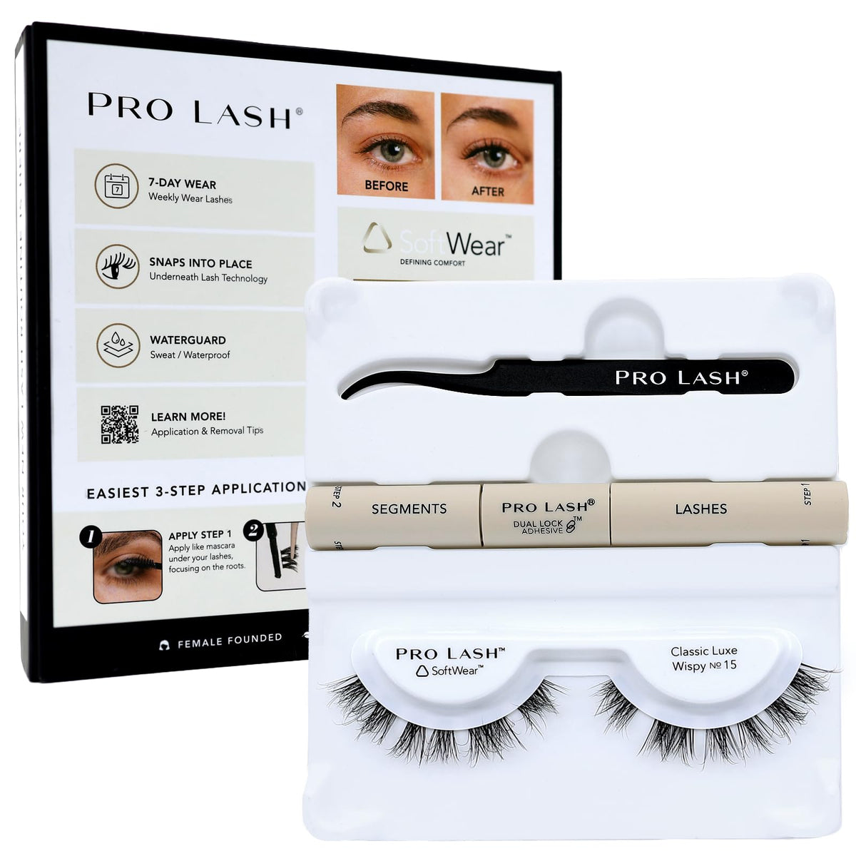 Pro Lash SoftWear Mini Clusters : cils sans couture légers pour un regard naturel et ouvert