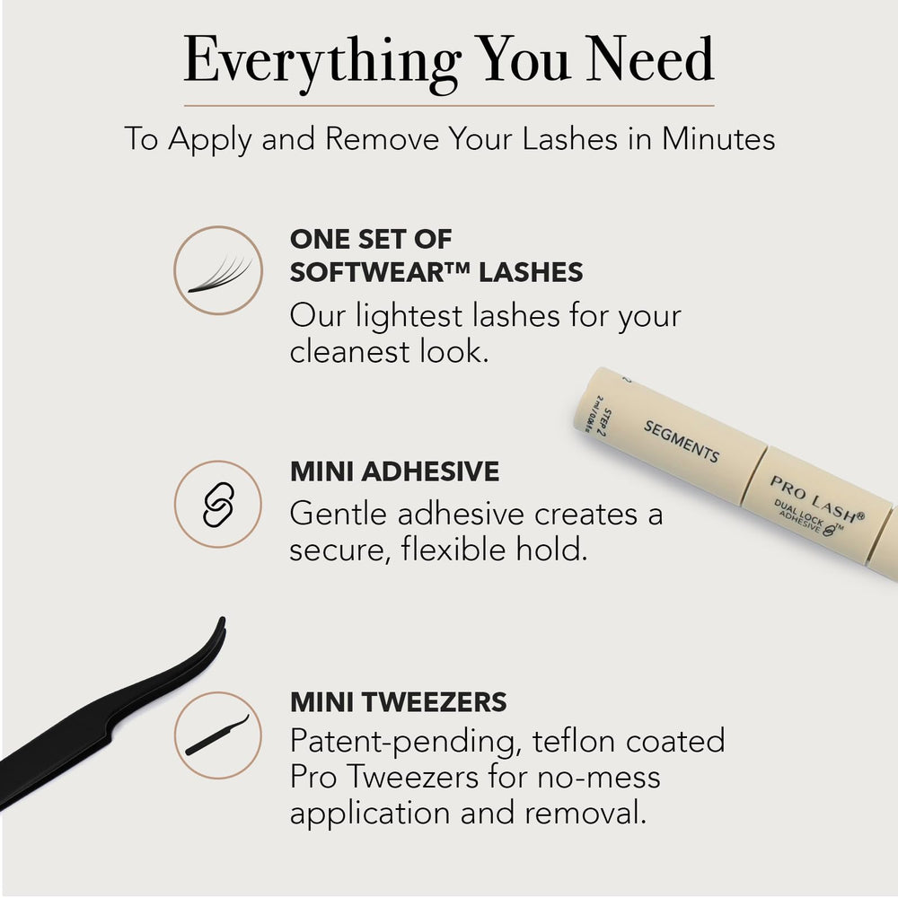 Pro Lash SoftWear Mini Clusters : étapes simples pour une tenue jusqu'à 7 jours