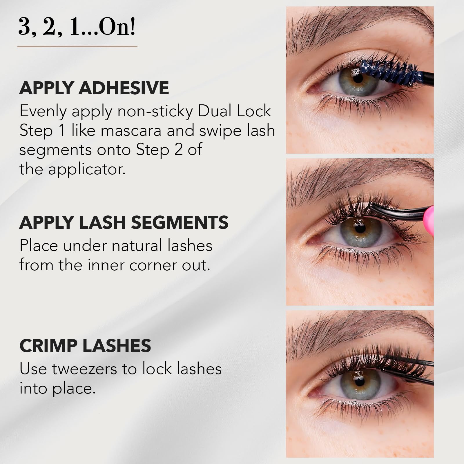 No. 15 Luxe Luxe: cils noirs élégants et aériens pour un regard raffiné
