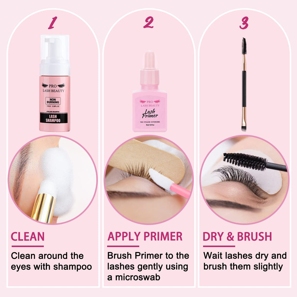 PRO LASHBEAUTY apprêt-cils: petite quantité suffit pour une efficacité durable.
