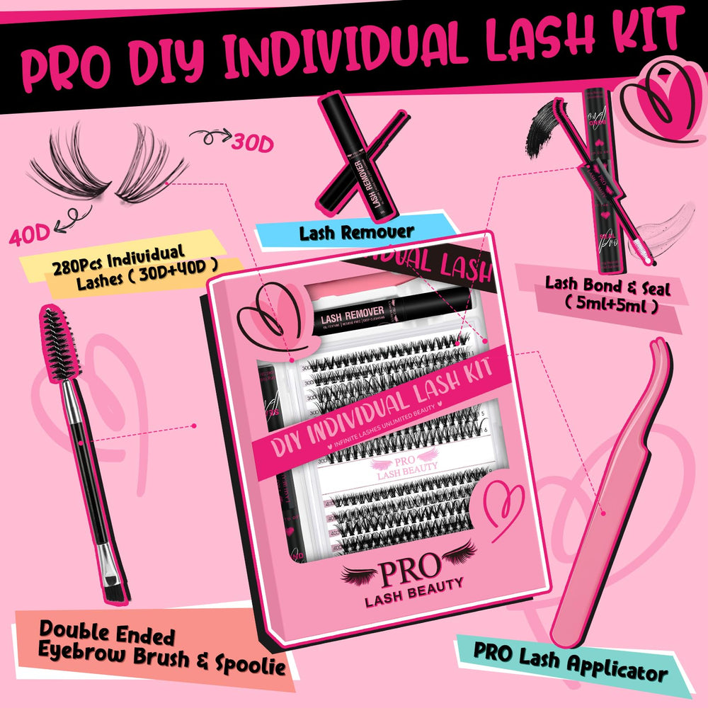 PRO LASHBEAUTY – colle et scellant cils, allure nette durable