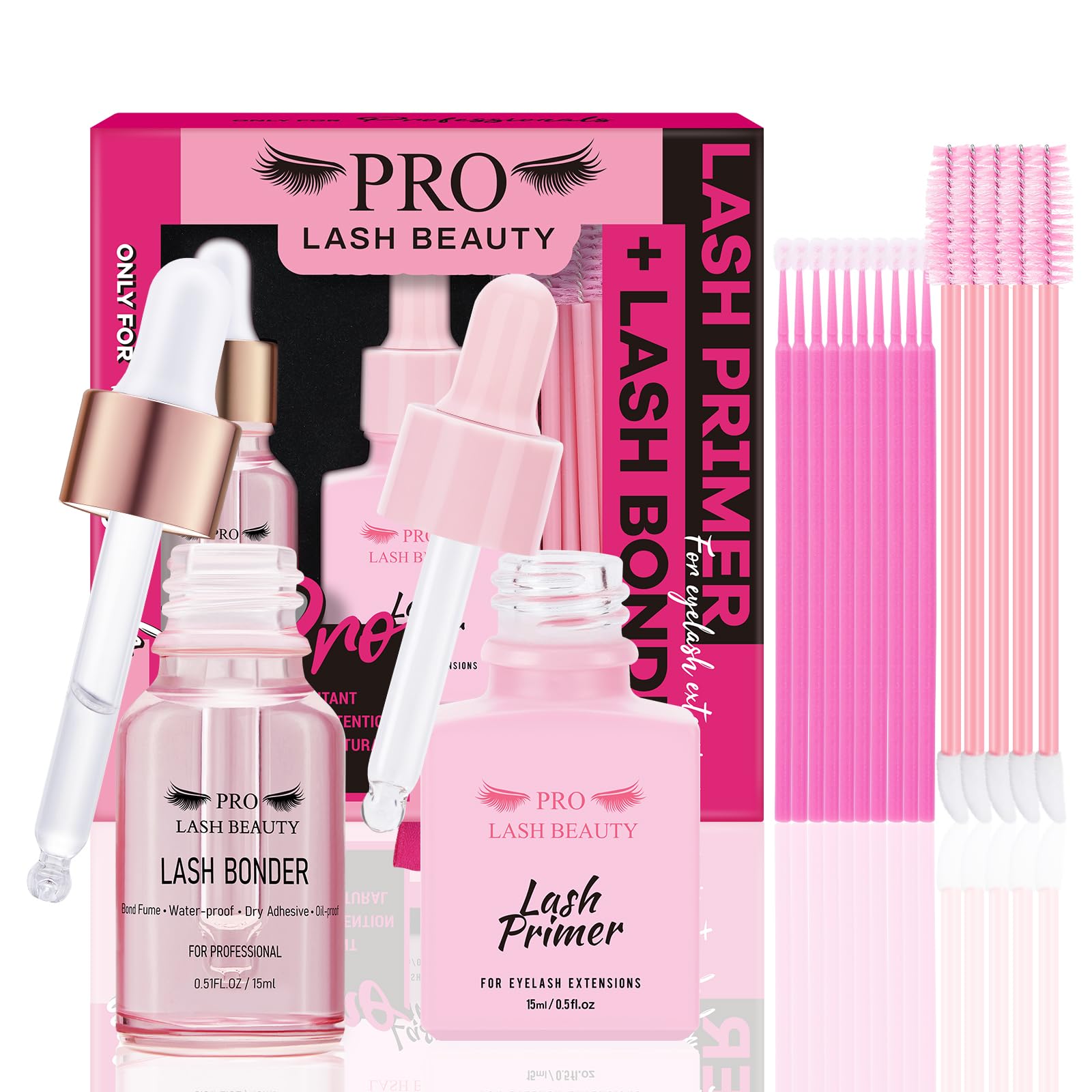 PRO LASHBEAUTY bonder-primer bouteille 15ml pour préparation douce et efficace