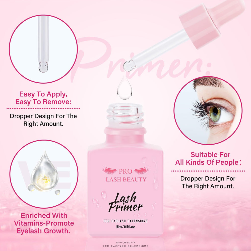 PRO LASHBEAUTY bonder-primer sealant après application renforce le scellement