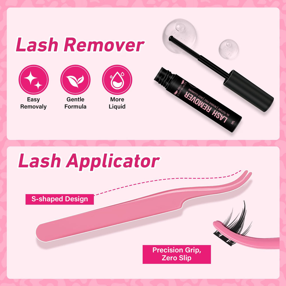 Cils en grappes Anime PRO LASHBEAUTY pour une apparence légère et modulable