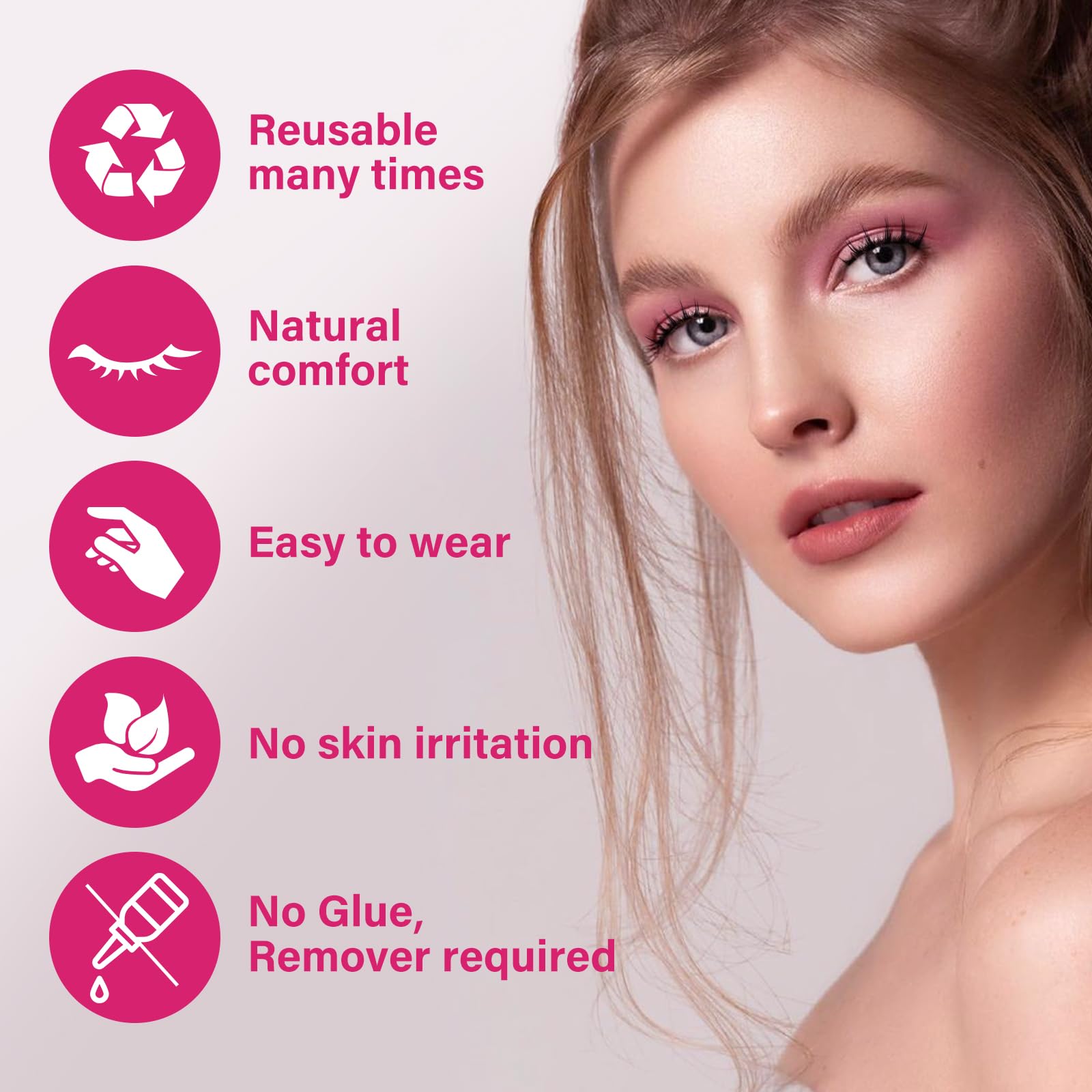 PRO LASHBEAUTY cils-magnetiques-design-multi-part, s adaptent à toutes les formes d'yeux.