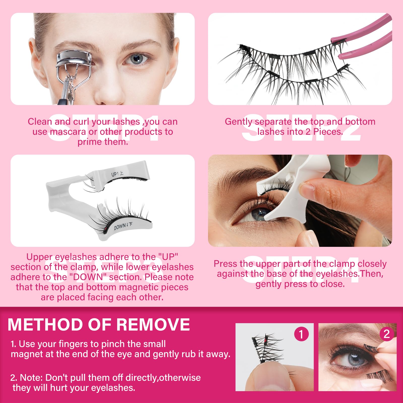 PRO LASHBEAUTY cils-magnetiques-transport-et-usage, faciles à emporter en voyage.