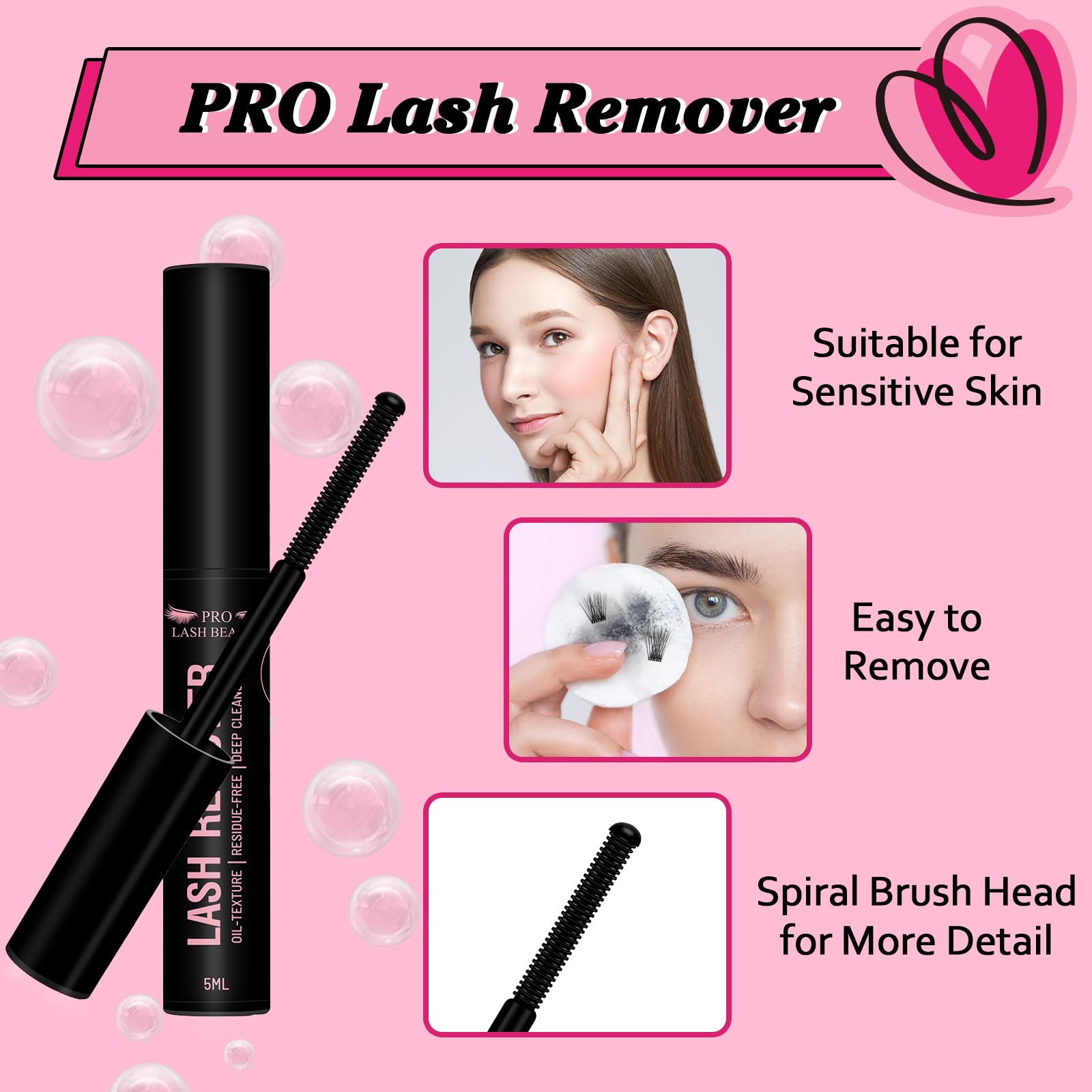 PRO LASHBEAUTY – étui kit cils pratique, rangement sûr