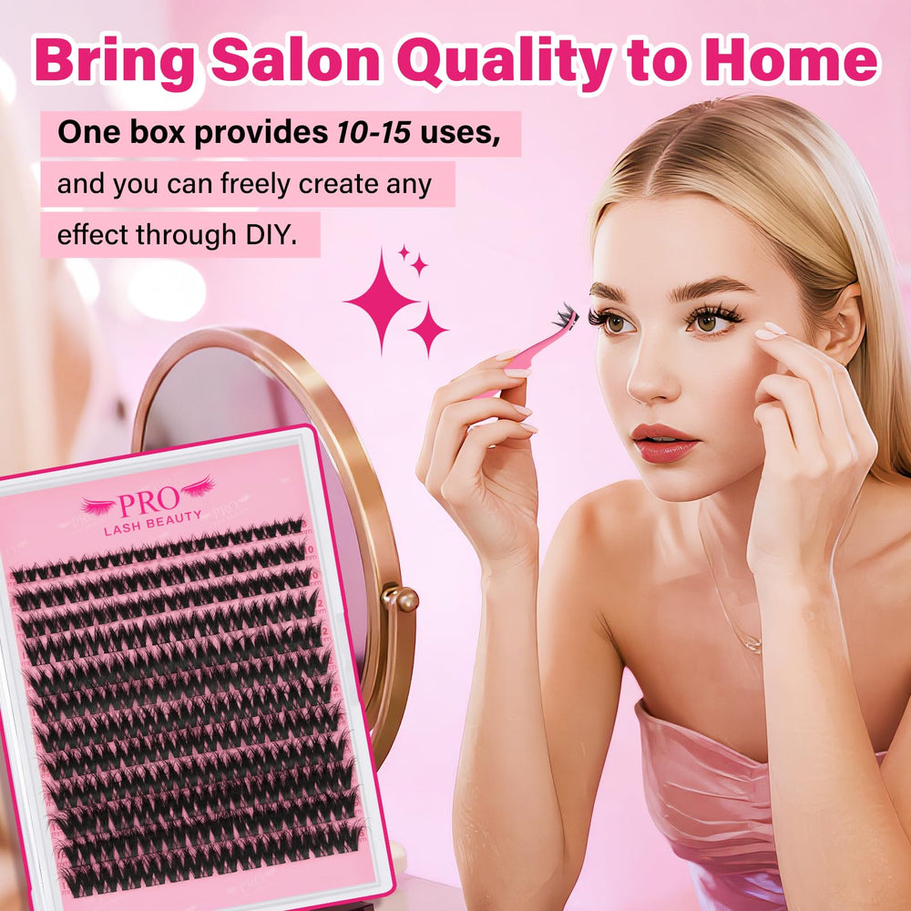 PRO LASHBEAUTY applicateur cils facilitant la pose des clusters.